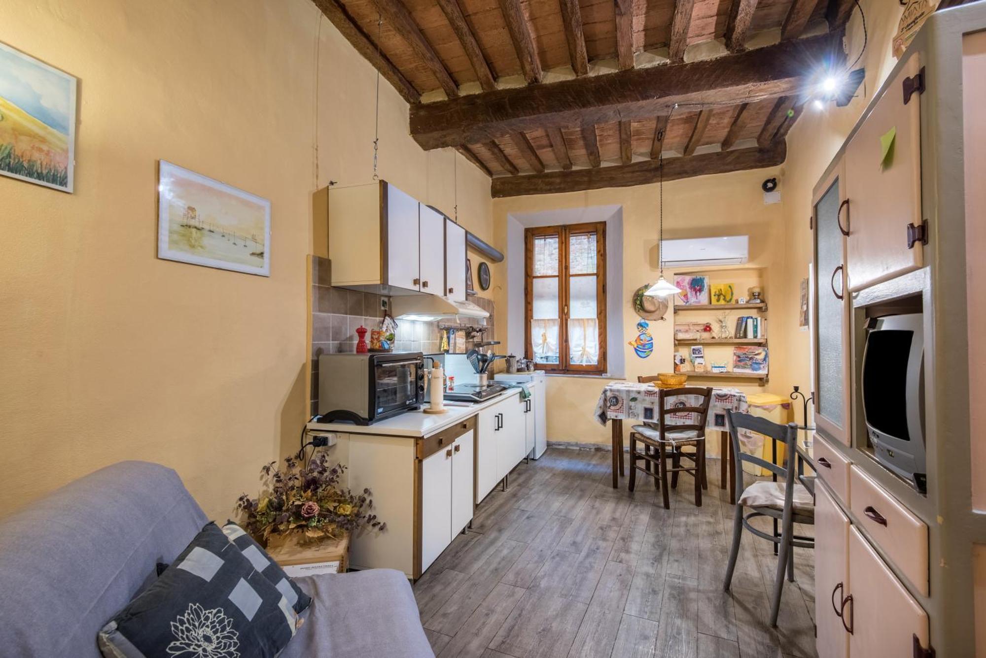 La Casa Gialla Di Buonconvento Bagian luar foto